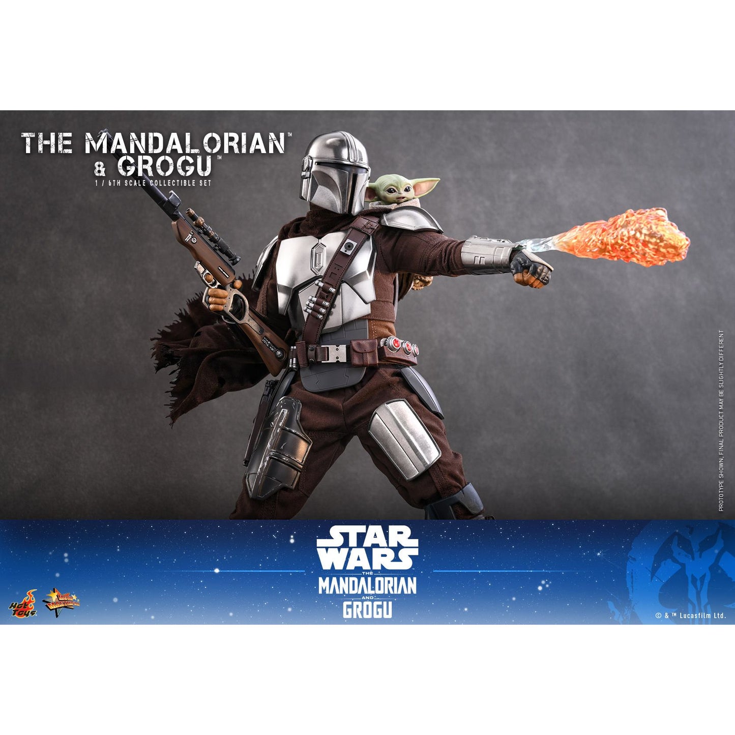 The Mandalorian™ and Grogu™ Sixth Scale Figure Set by Hot Toys-8