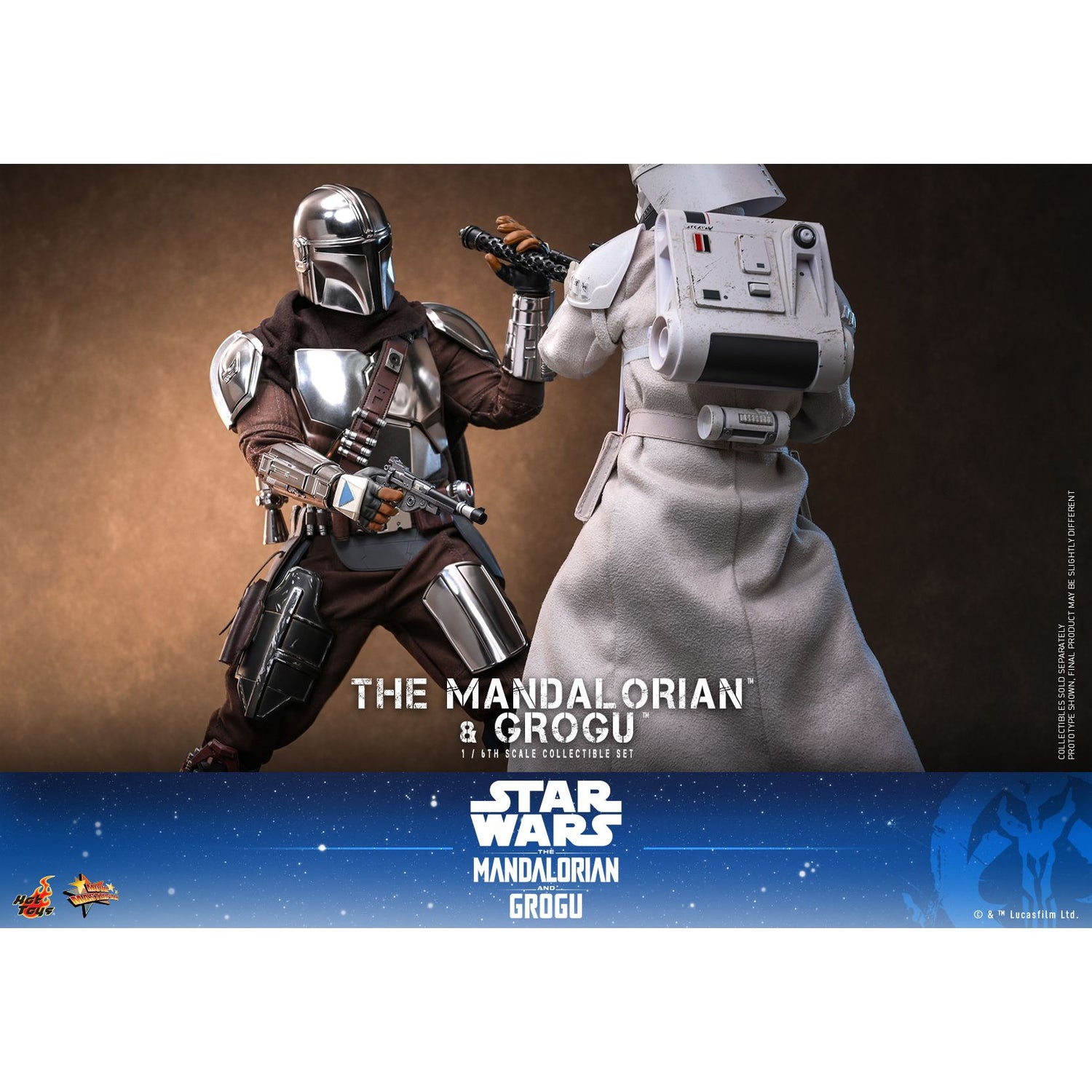 The Mandalorian™ and Grogu™ Sixth Scale Figure Set by Hot Toys-5