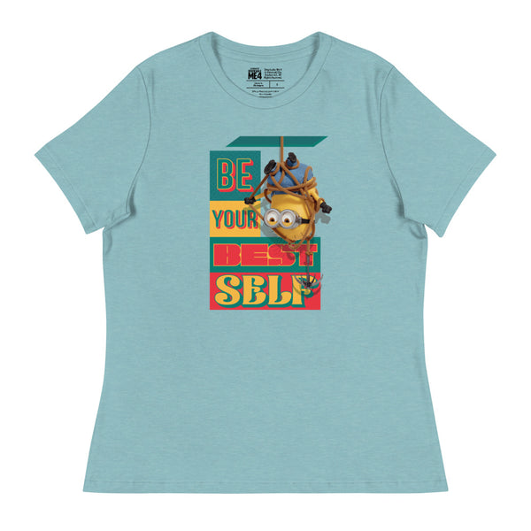 T-shirt SELF ESTIME - Modèle Doux Bleu Gris, Message Positif - Taille S, Wound Up