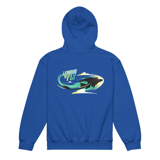 How to Train Your Dragon Learn To Fly Youth Hoodie Royal-1
