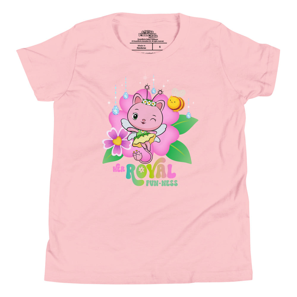 Gabby's Dollhouse The Movie Royal Fun-ness Kids T-Shirt Pink
