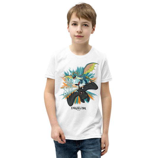 How to Train Your Dragon Take It To The Sky Youth T-Shirt White-1