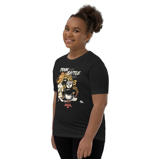Kung Fu Panda 4 Train Hard Battle Easy Kid's T-Shirt-1
