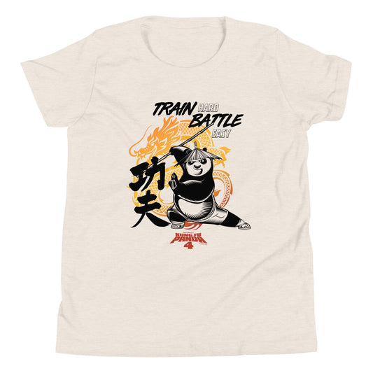 Kung Fu Panda 4 Train Hard Battle Easy Kid's T-Shirt-3